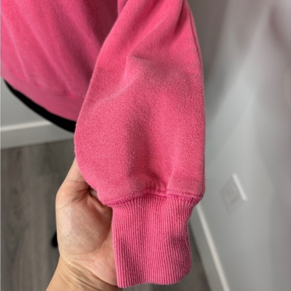 Rebecca Minkoff Jade Sculpted Pink Puff Shoulders Sweater (XS) - Picture 6 of 10